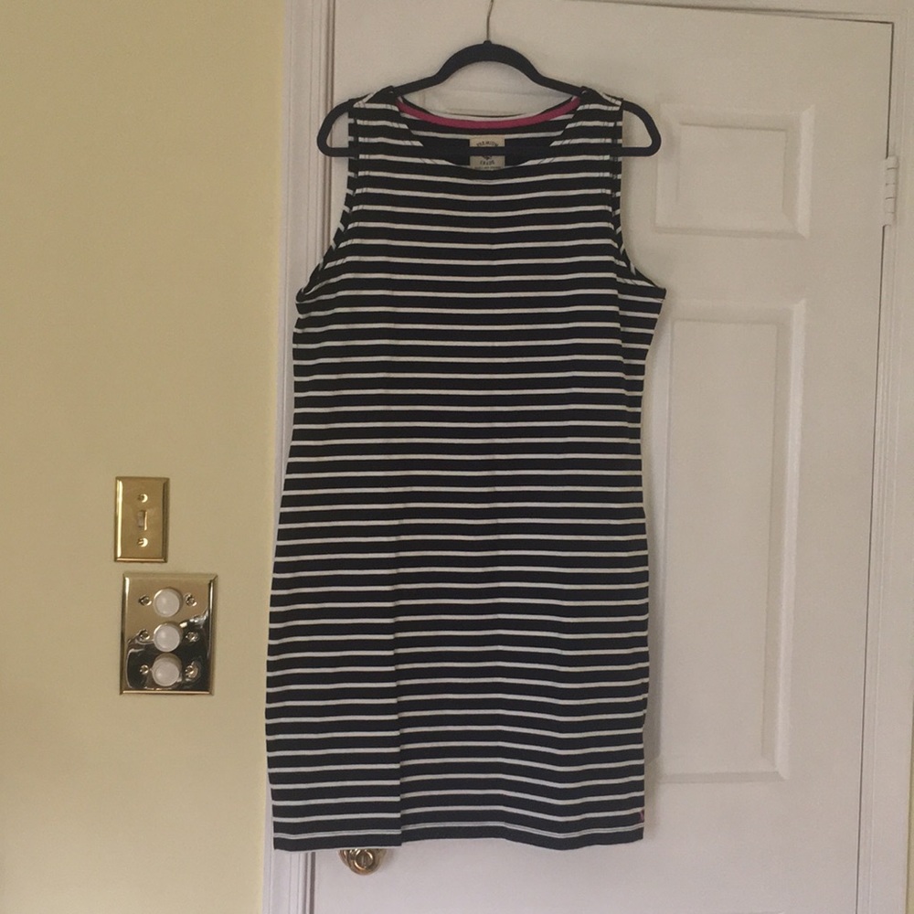 Joules Navy and Cream Stipe Dress